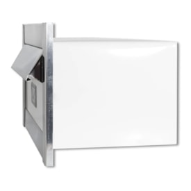 Caixa de Correio para Muro Rosin HD Inox Jornal Branco - 0038