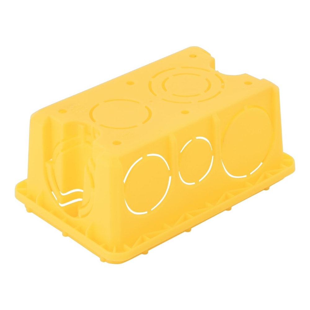 Caixa de Embutir 4x2 Retangular Tramontina Amarela Alta - 57500044