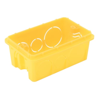Caixa de Embutir 4x2 Retangular Tramontina Amarela Alta - 57500044