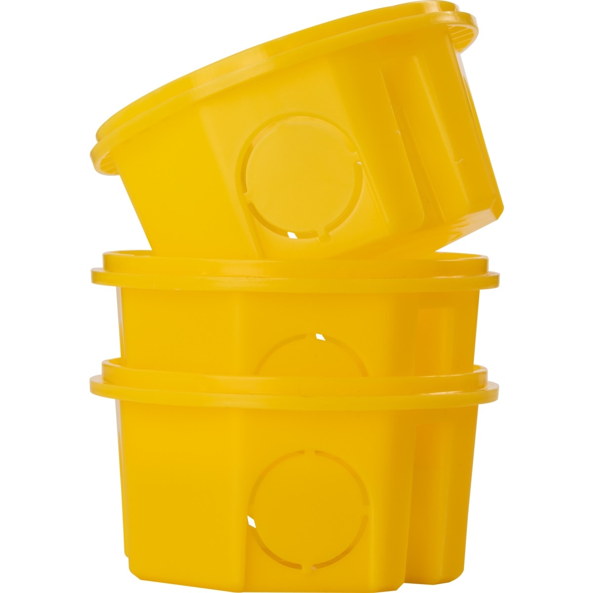 Caixa De Embutir Octogonal 3x3 Tramontina Amarela - 57500/043