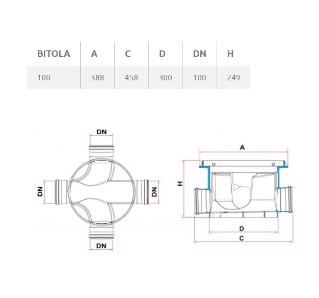 Caixa de Inspeção PVC DN100 com Tampa Tigre - 27801056