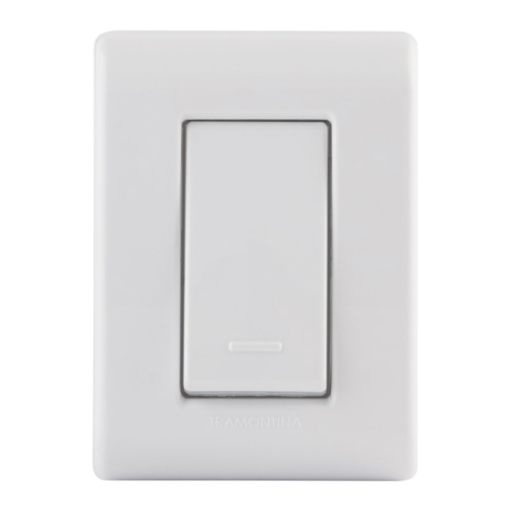 Caixa de Sobrepor 1 Interruptor Simples Tramontina 10A 250V Branca - 57304001