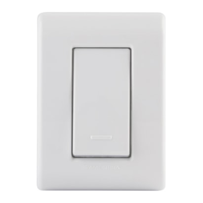 Caixa de Sobrepor 1 Interruptor Simples Tramontina 10A 250V Branca - 57304001