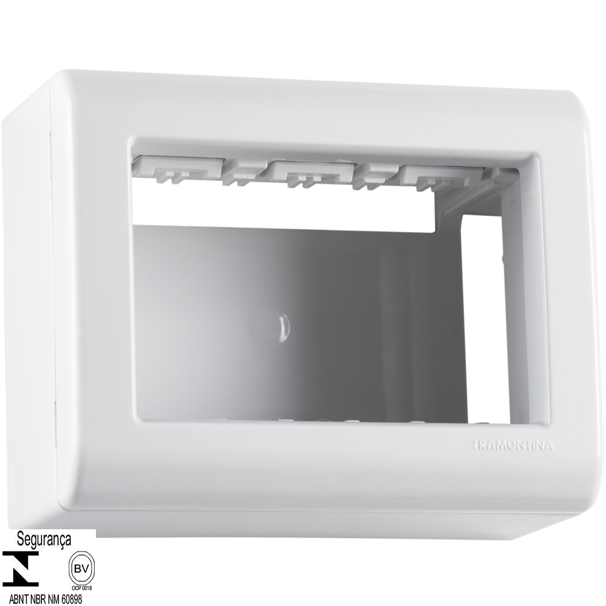 Caixa de Sobrepor 3 Postos Tramontina LizFlex Branca