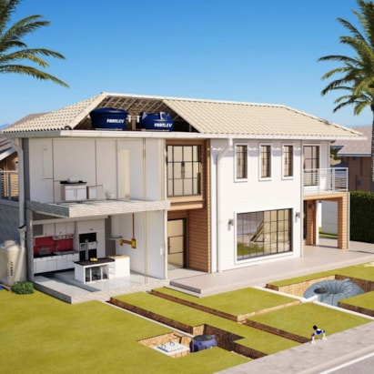 Caixa d’Água de Polietileno 1.000L Redonda Com Tampa Fortlev - 02010007