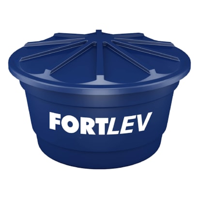 Caixa d’Água de Polietileno 1.000L Redonda Com Tampa Fortlev - 02010007