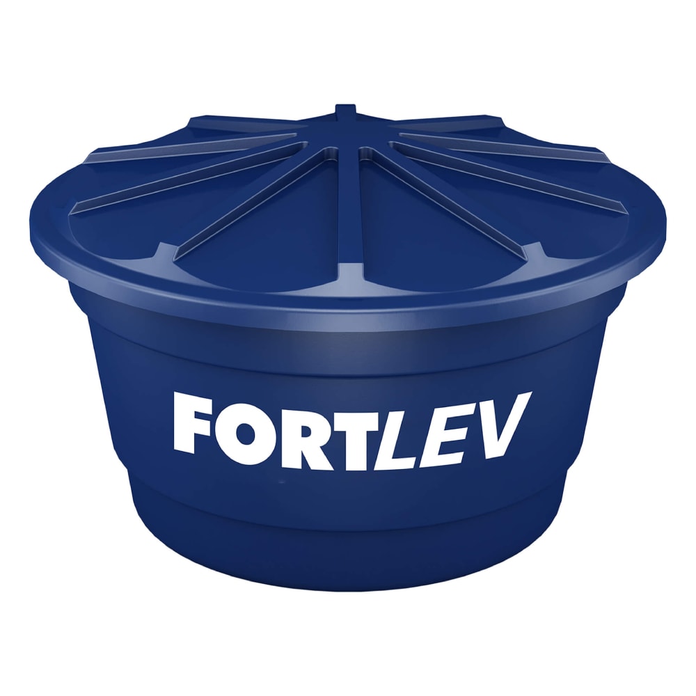 Caixa d’Água de Polietileno 2.000L Redonda Com Tampa Fortlev - 02020001