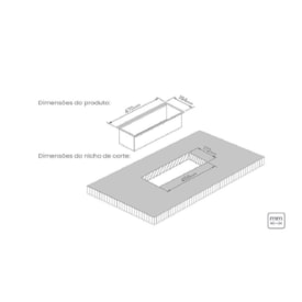 Canal Organizador Tramontina Sobrepor 45x18cm - 94534/000