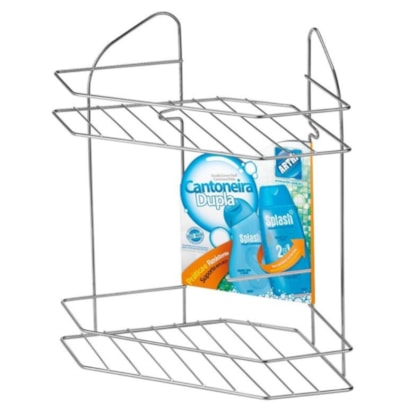 Cantoneira Dupla Cromada Arthi