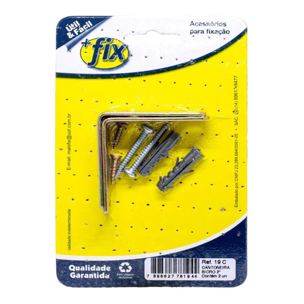 Cantoneira +Fix 2' 2 Peças - R.19C