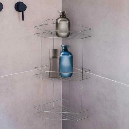 Cantoneira Tripla Cromada Arthi - 1138