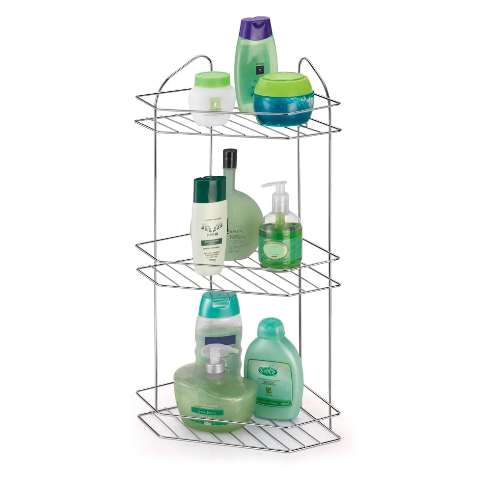 Cantoneira Tripla Cromada Arthi - 1138