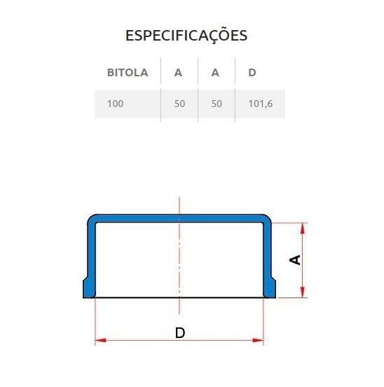 Cap PVC para Esgoto Tigre 100mm - 26061008