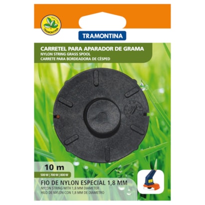 Carretel 2 Fios de Nylon 1,8mm Tramontina para Aparador de Grama 10M