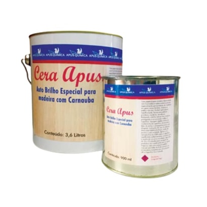 Cera Auto Brilho Apus Quimica para Madeira Incolor 900 ml - CCI.900