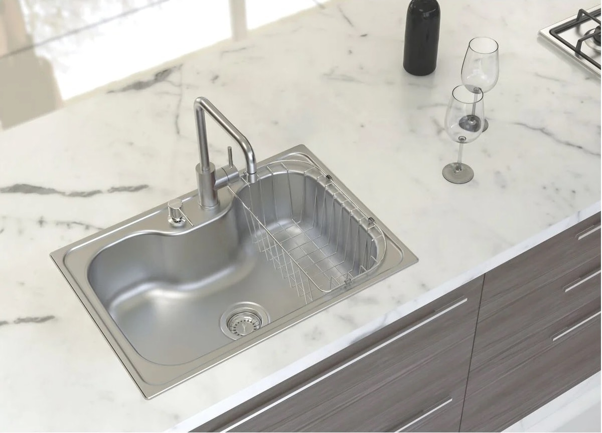 Cesto Aramado para Cuba de Sobrepor Tramontina Morgana Aço Inox - 94528031