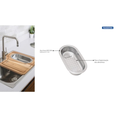 Cesto Coador Tramontina Inox - 94532006
