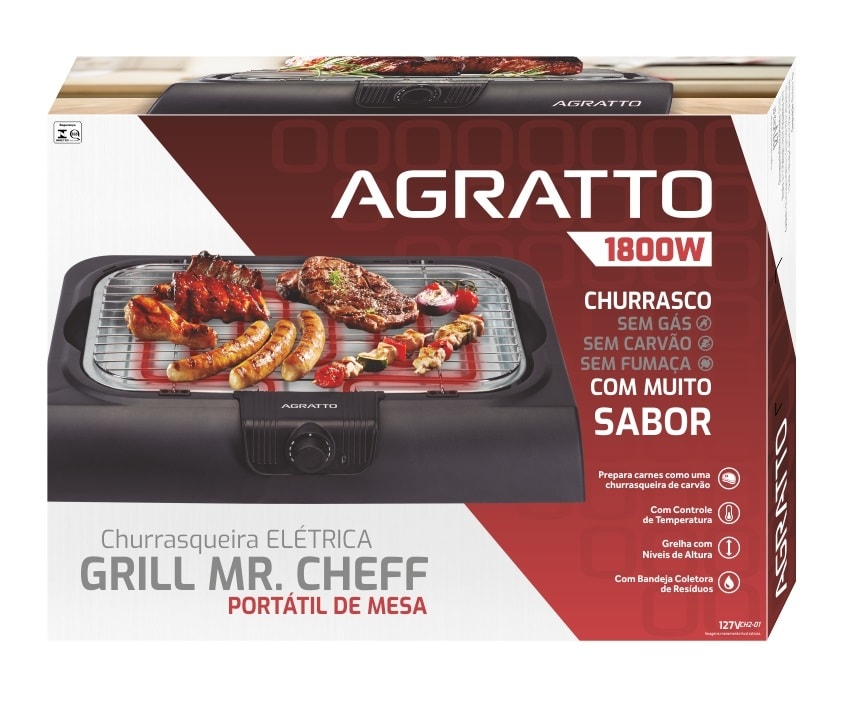 Churrasqueira Elétrica Ch2-01 127v Agratto- 9970
