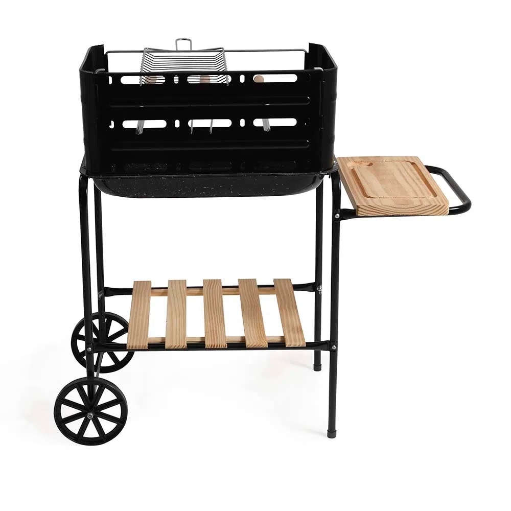 Churrasqueira Mor Califórnia Bacia Esmaltada com Grelha, Espeto e Tábua - 003011