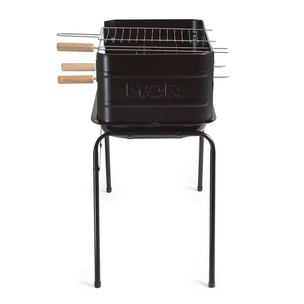 Churrasqueira Mor Montana com Grelha e Espeto Preta - 003005