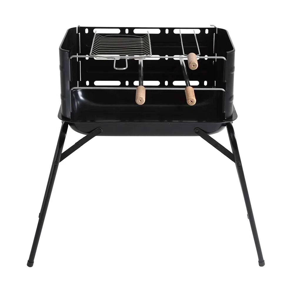 Churrasqueira Mor Montana com Grelha e Espeto Preta - 003005