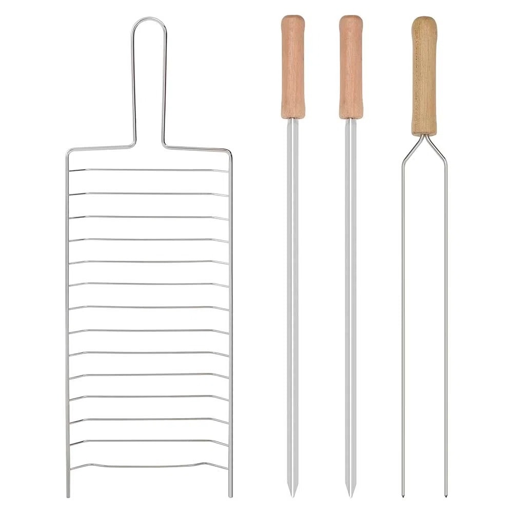 Churrasqueira Mor Montana com Grelha e Espeto Preta - 003005