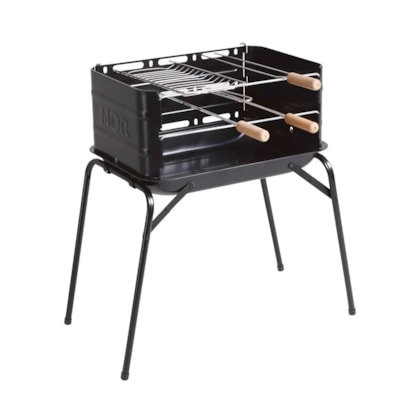 Churrasqueira Mor Montana com Grelha e Espeto Preta - 003005
