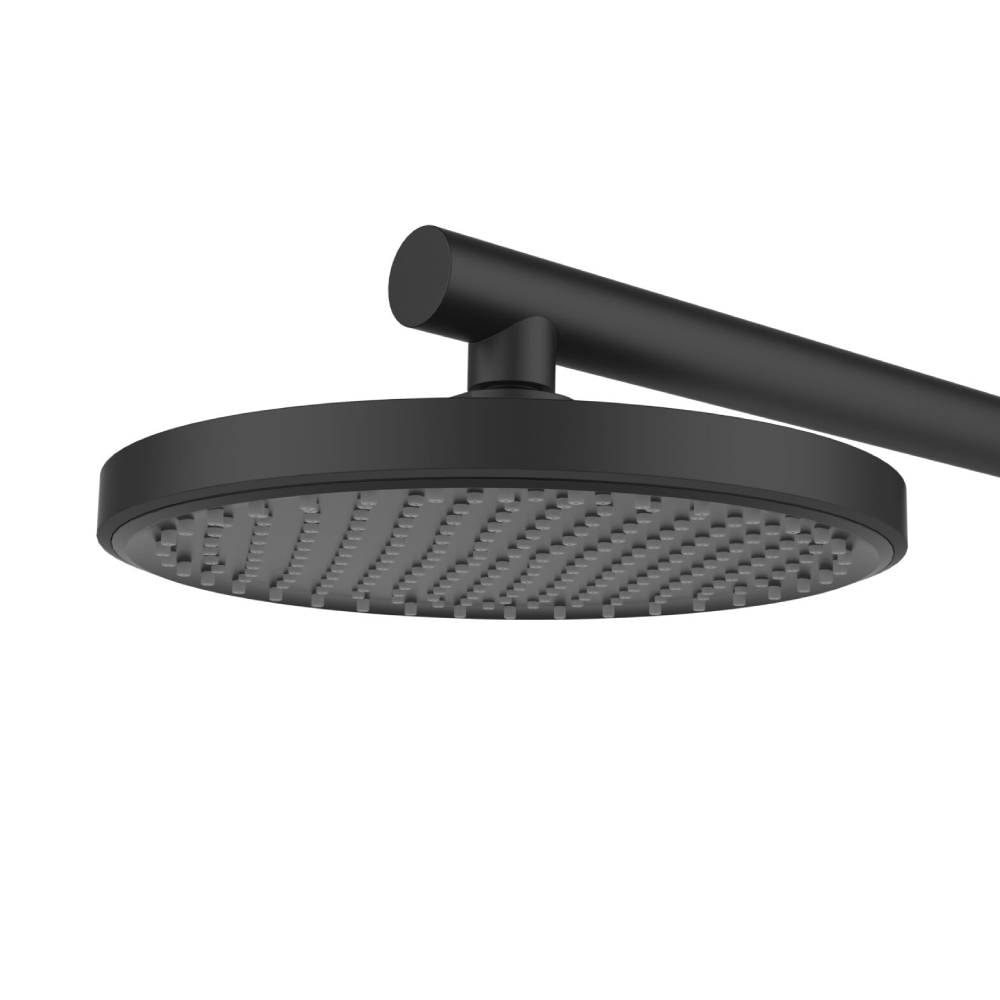 Chuveiro Dax Del Toro Black Redondo com Braço - DAX-0100-DT-BL