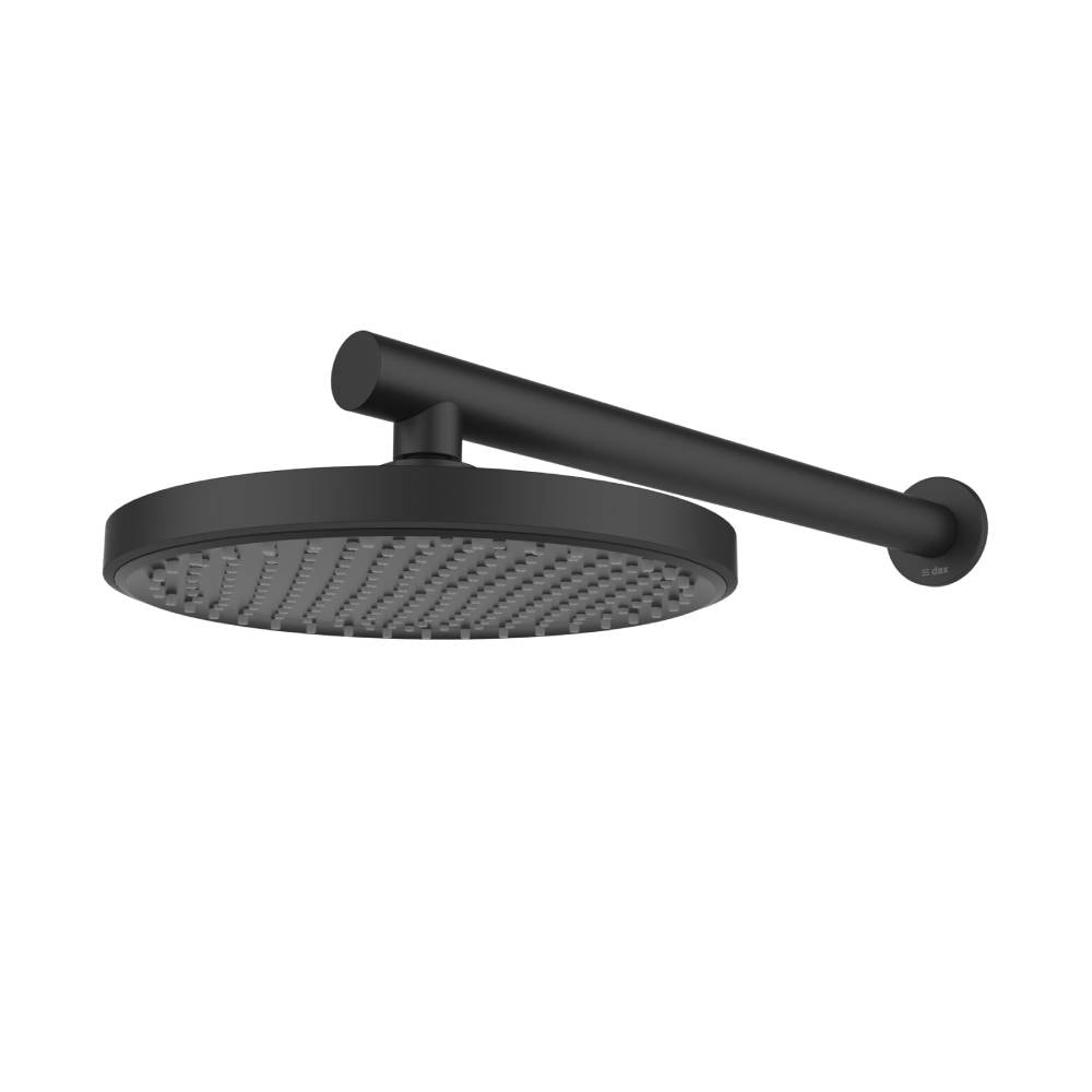 Chuveiro Dax Del Toro Black Redondo com Braço - DAX-0100-DT-BL