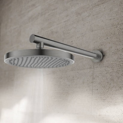 Chuveiro Dax Del Toro Cinza Redondo com Braço - DAX-0100-DT-GR