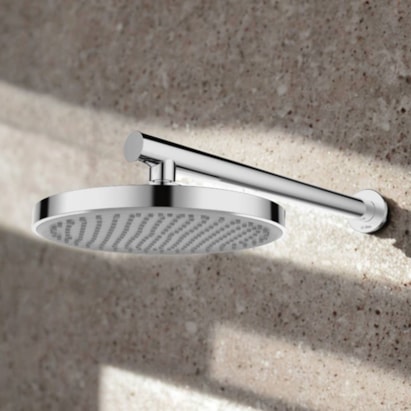 Chuveiro Dax Del Toro Cromado Redondo com Braço - DAX-0100-DT-CR