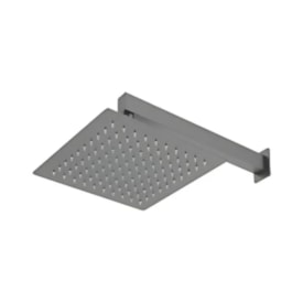 Chuveiro Dax Del Toro Slim Grey Quadrado 30cm com Braço - DAX-1970-30-DT-GR