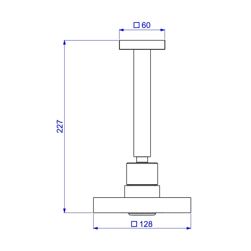 Chuveiro de Teto Deca Acqua Plus Quadratta - 1990.C.TET.QUA