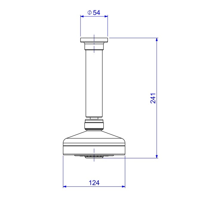 Chuveiro de Teto Deca Acqua Plus Red Gold - 1990.GL.TET.RD