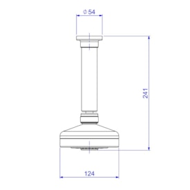 Chuveiro de Teto Deca Acqua Plus Red Gold - 1990.GL.TET.RD