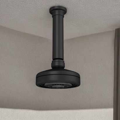 Chuveiro Deca Acqua Black Matte - 1990.BL.TET.MT