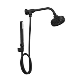 Chuveiro Deca Acqua Plus com Desviador Black Matte - 1990.BL.STD.KIT.MT