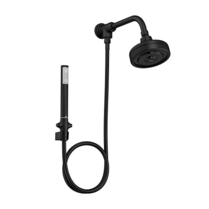 Chuveiro Deca Acqua Plus com Desviador Black Matte - 1990.BL.STD.KIT.MT