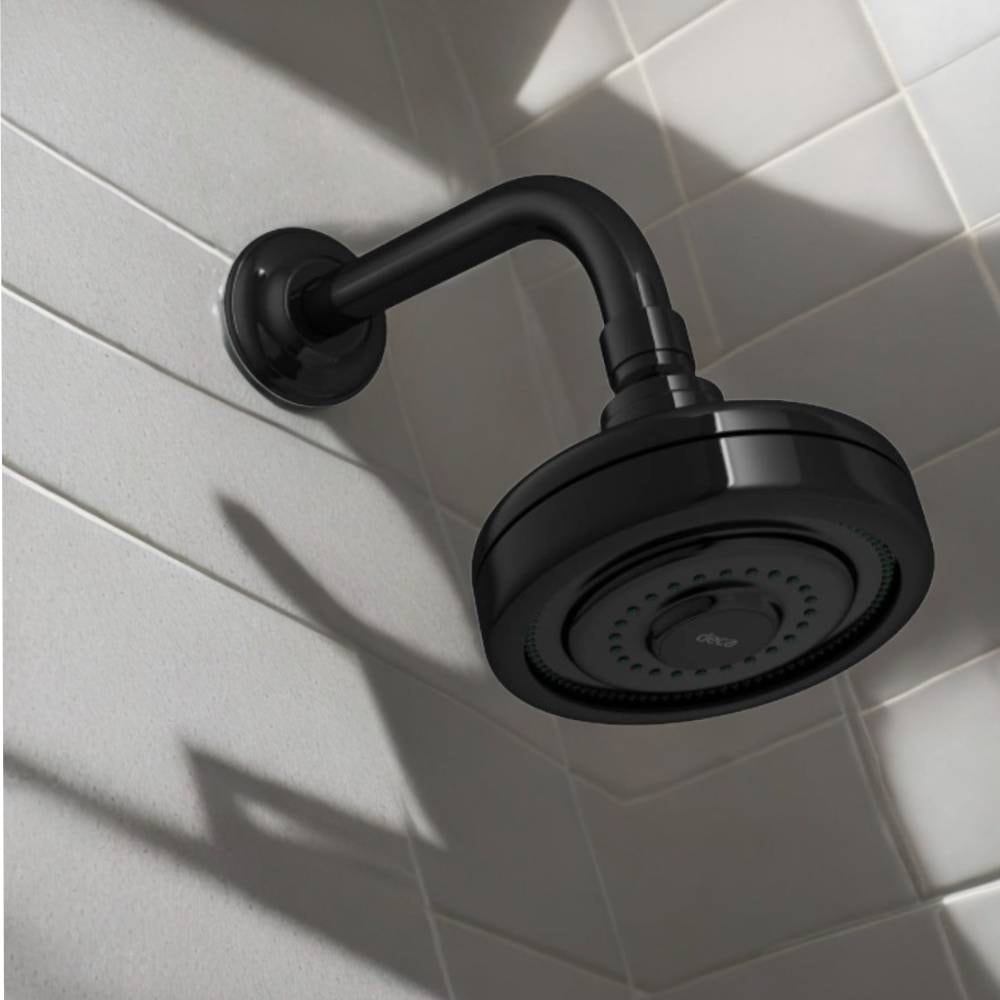 Chuveiro Deca Acqua Plus com Tubo Black - 1990.BL.STD.NO