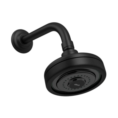 Chuveiro Deca Acqua Plus com Tubo Black Matte - 1990.BL.STD.MT
