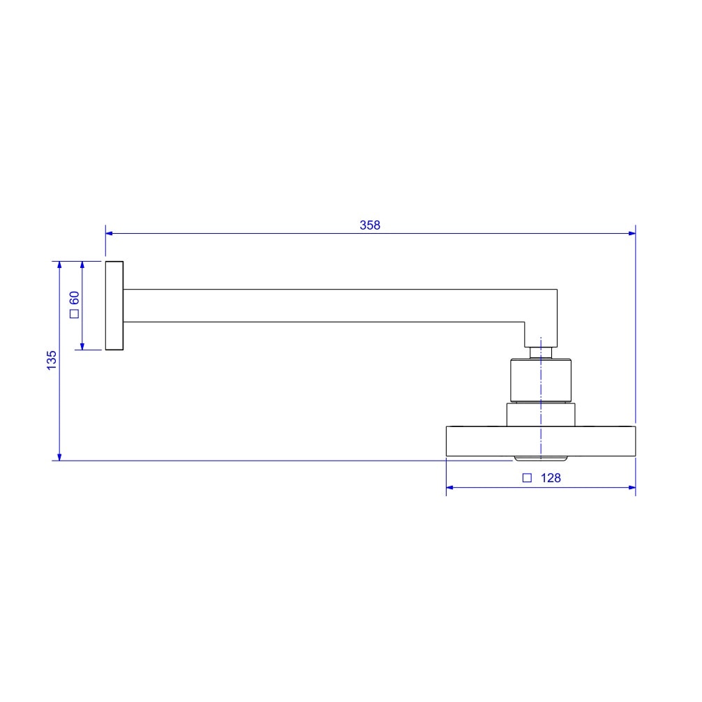 Chuveiro Deca Acqua Plus Quadratta Cromado - 1990.C.CT.QUA