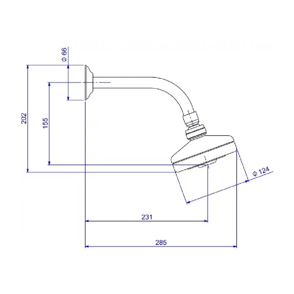 Chuveiro Deca Acqua Plus Red Gold - 1990.GL.STD.RD