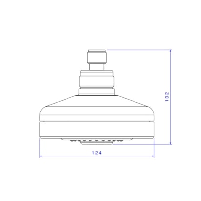 Chuveiro Deca Acqua Plus sem Tubo Cromado - 1990.C.ST
