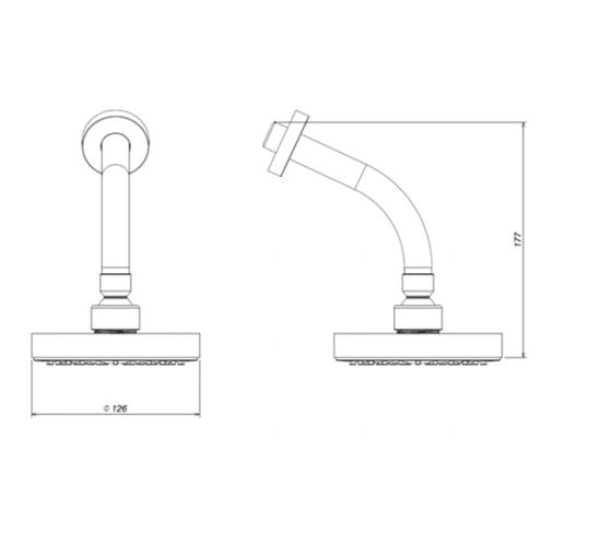 Chuveiro Deca Flex Curvo Cromado - 1955.C.STD