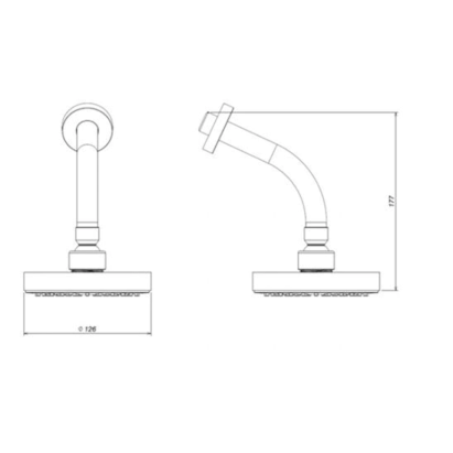 Chuveiro Deca Flex Curvo Cromado - 1955.C.STD