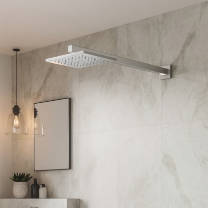 Chuveiro Deca Quadrado 20cm Com Tubo Cromado - 1934.C.CT