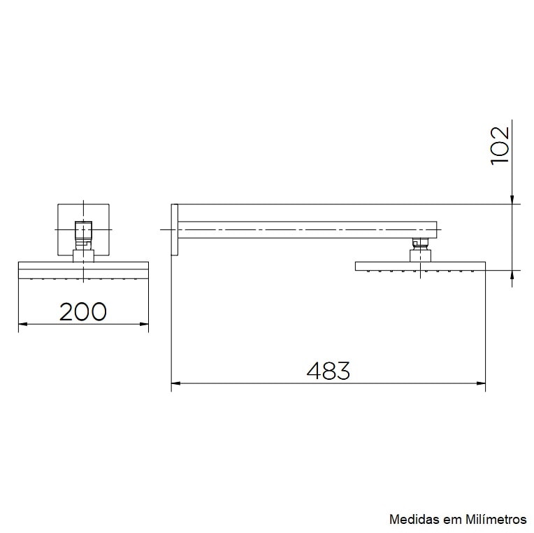 Chuveiro Docol Heaven Q200 Cobre Escovado - 00888269