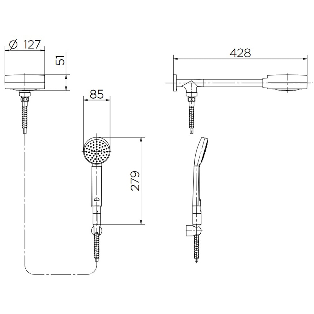 Chuveiro Docol Technoshower com Desviador Cromado - 01511606