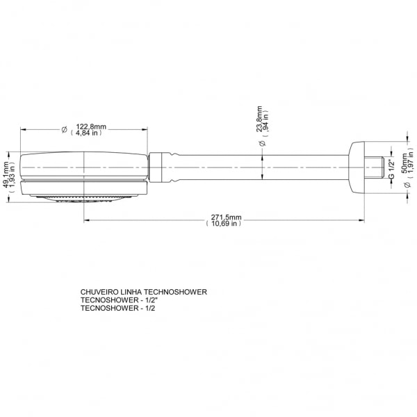 Chuveiro Docol Technoshower Cromado - 01204806