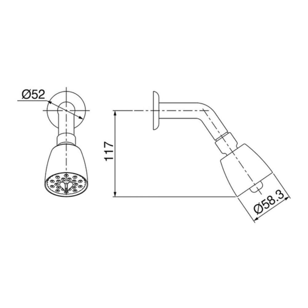 Chuveiro Ducha Lorenzetti Fitt F16 Preto Fosco - 7140115